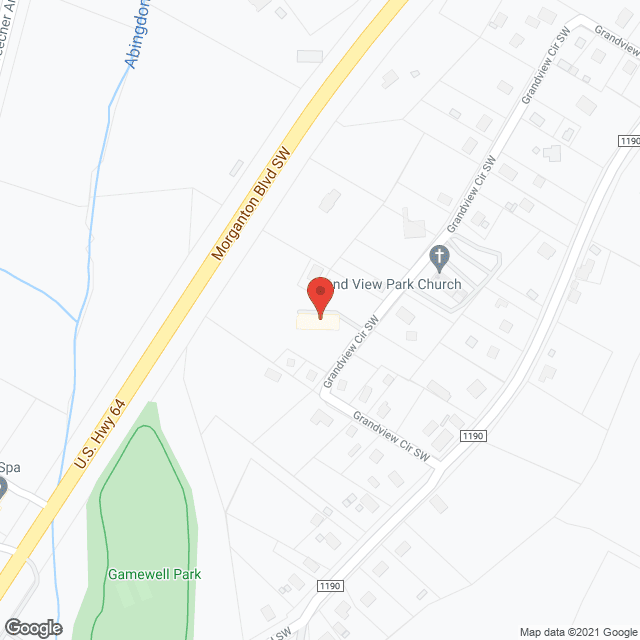 Map of the neighborhood around Grandview Villa Assisted Living