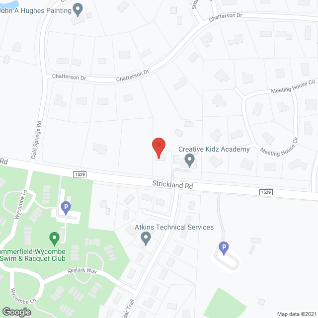 Map of the neighborhood around Ann's Spring of Life