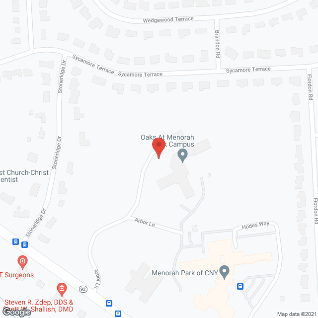 Map of the neighborhood around The Inn Menorah Park