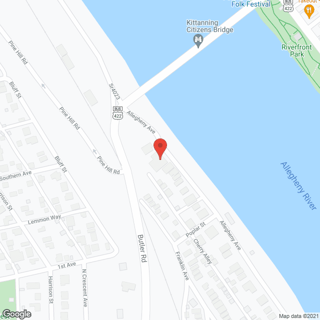 Map of the neighborhood around Rivercliff Terrace