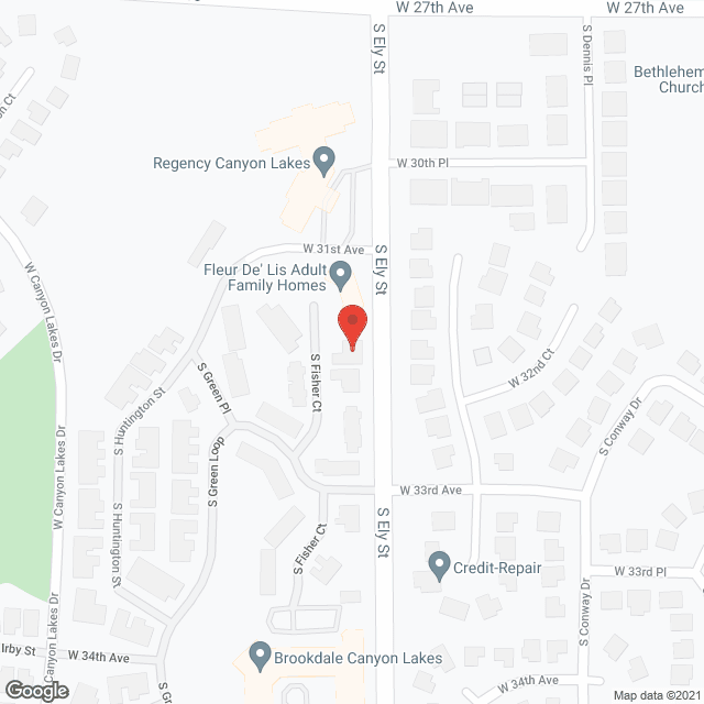 Map of the neighborhood around Fleur De Lis
