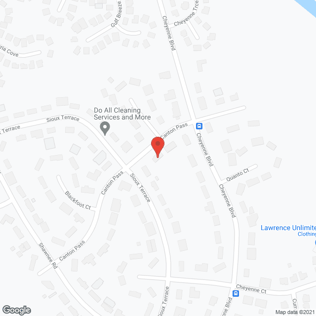 Map of the neighborhood around Serenity House RCH