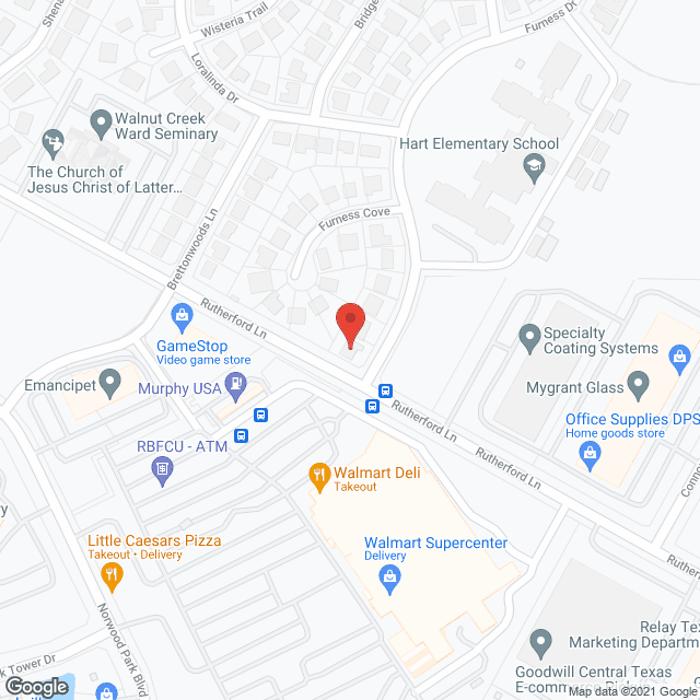 Map of the neighborhood around Texas Resident and Vocational Services