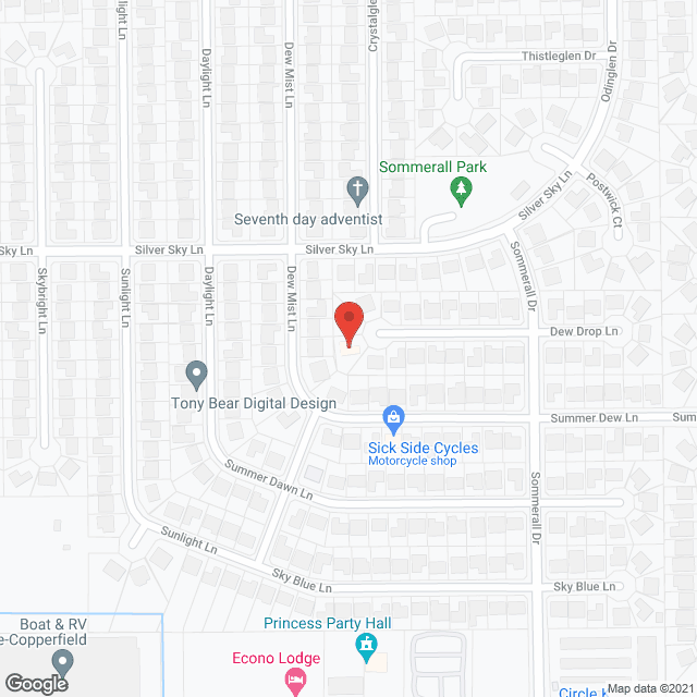 Map of the neighborhood around Company Concierge: The Dew Drop House