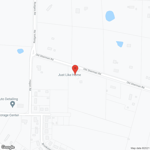Map of the neighborhood around Just Like Home