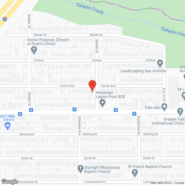 Map of the neighborhood around Garcia Foster Home