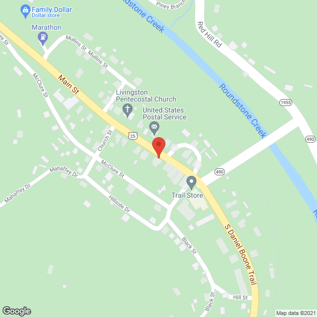 Map of the neighborhood around Livingston Manor Apartments
