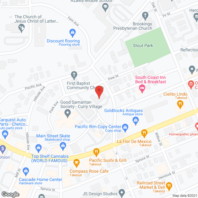 Map of the neighborhood around The Chetco Inn Rest Care Facility