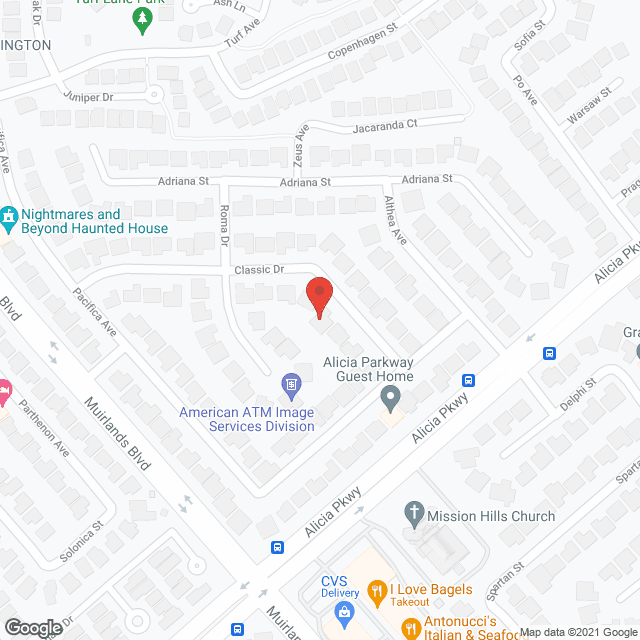Map of the neighborhood around Adriana Elderly Care Home III