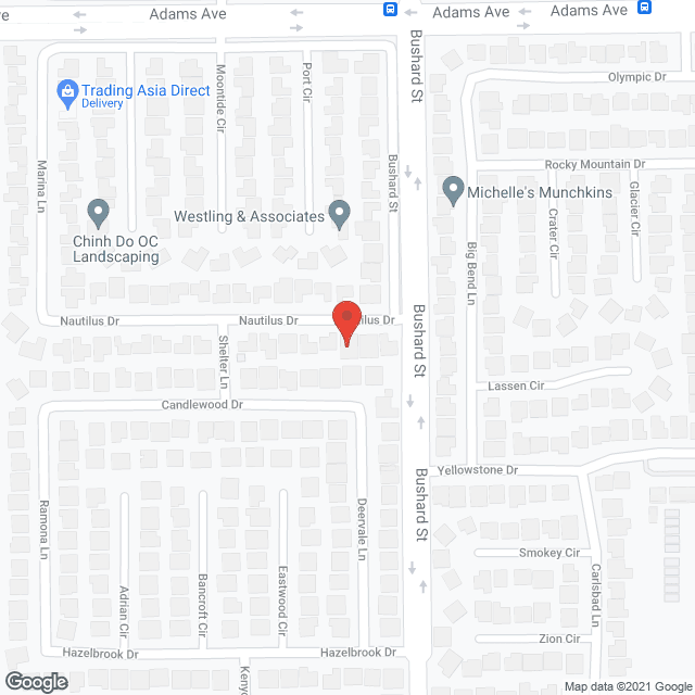 Map of the neighborhood around Huntington Eldercare IV