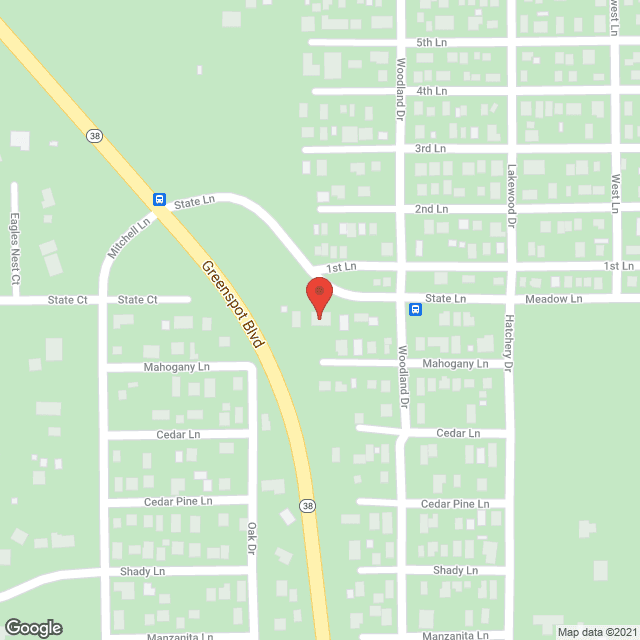 Map of the neighborhood around Erwin Lake Elderly Care