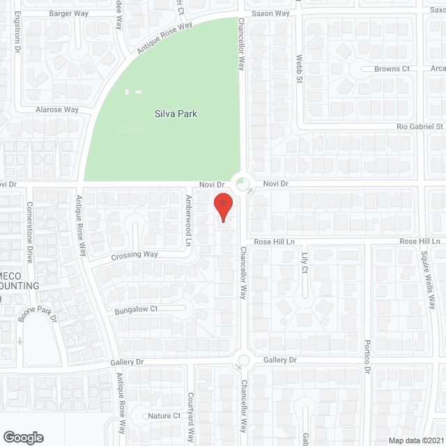 Map of the neighborhood around Chancellor Manor