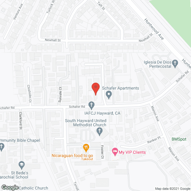 Map of the neighborhood around Glory Assisted Living