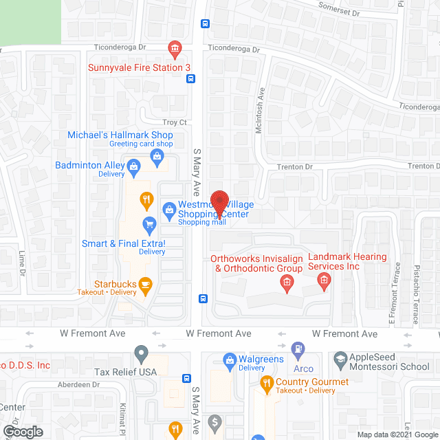 Map of the neighborhood around House of Sunshine
