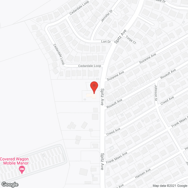 Map of the neighborhood around Casa Bella Residential Care Facility