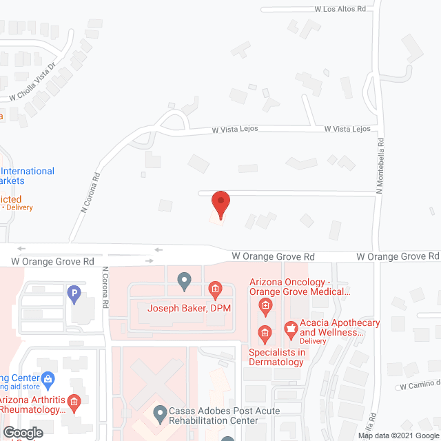 Map of the neighborhood around Heavenly Care