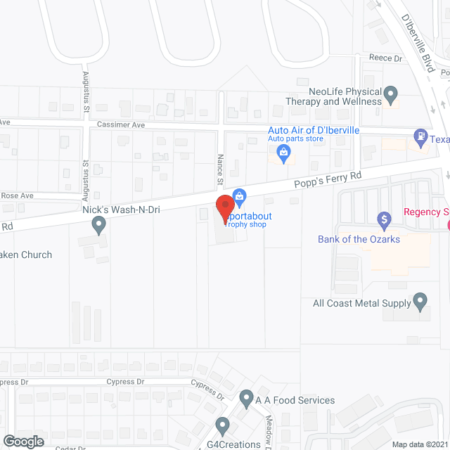 Map of the neighborhood around Parkway Drive LLC