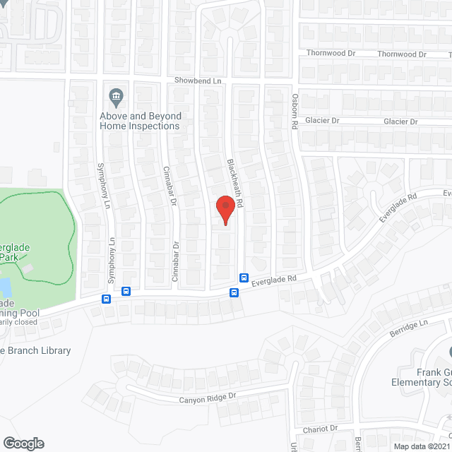 Map of the neighborhood around Glory's Place