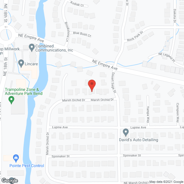 Map of the neighborhood around Terrango Glen Senior Care