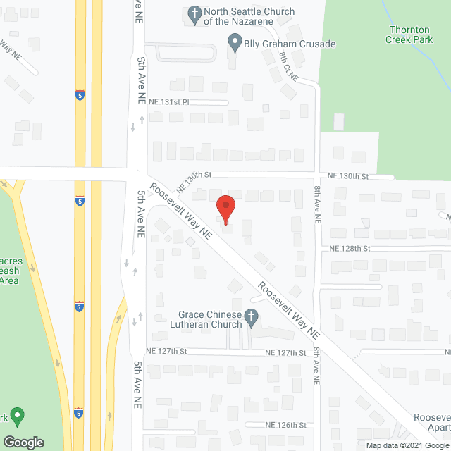 Map of the neighborhood around C and A Senior Care, Inc.
