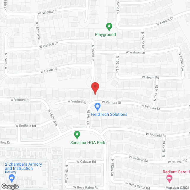 Map of the neighborhood around Aging With Dignity