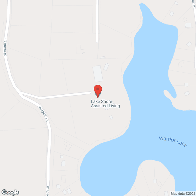 Map of the neighborhood around Lake Shore Assisted Living