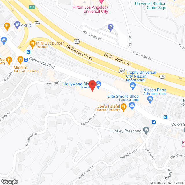 Map of the neighborhood around Metro Health Care Services