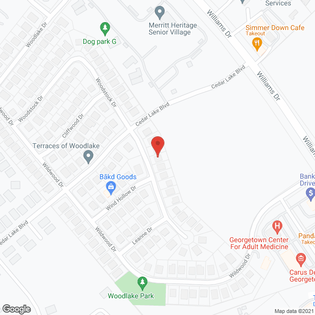 Map of the neighborhood around Straiton Place Senior Stay