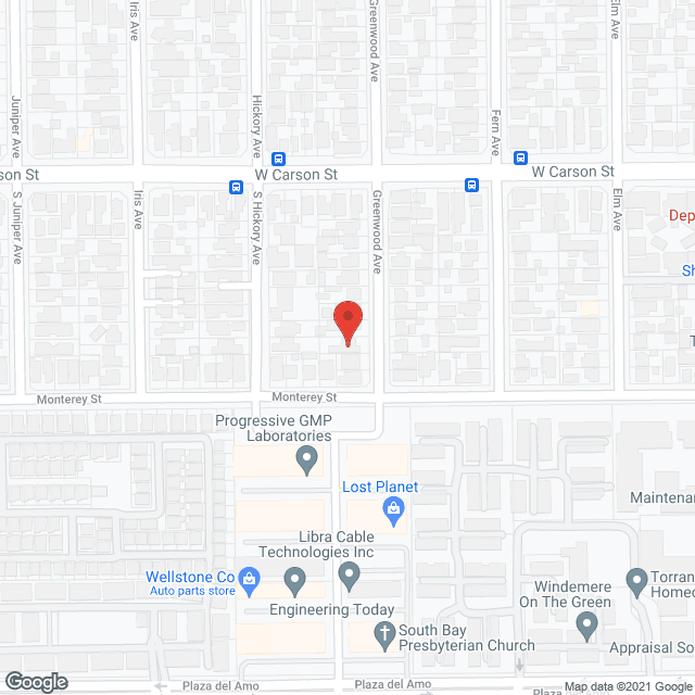 Map of the neighborhood around Greenwood Manor