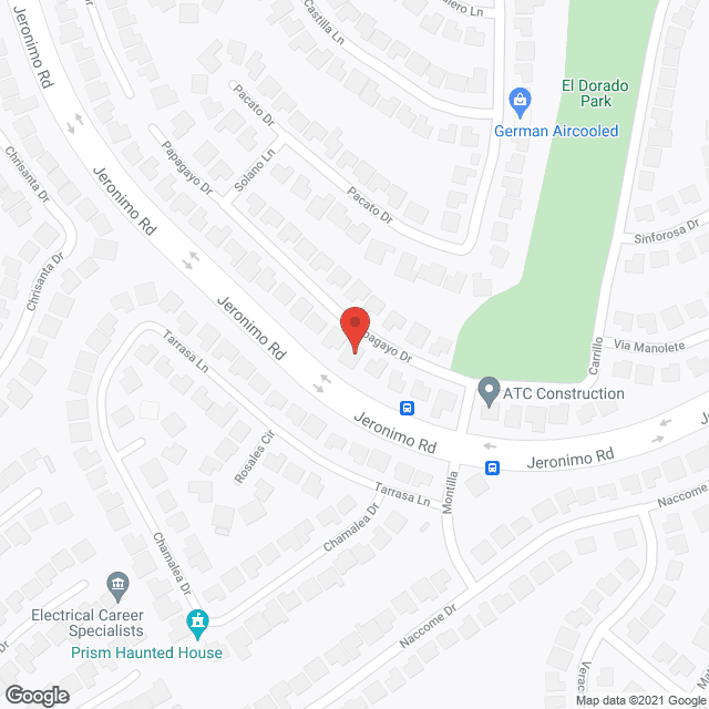 Map of the neighborhood around Alpine B II Care