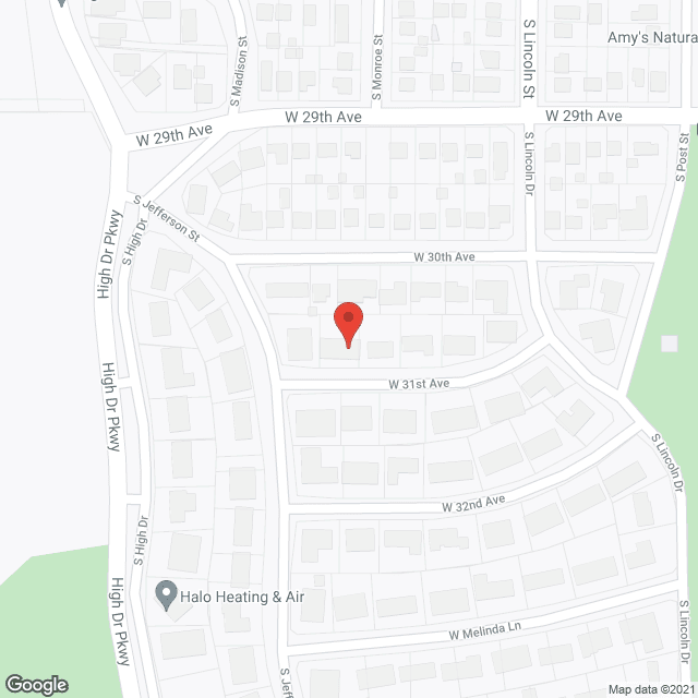 Map of the neighborhood around Comstock Place