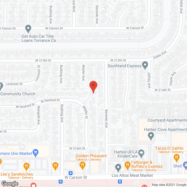 Map of the neighborhood around TLC Home Care - Torrance