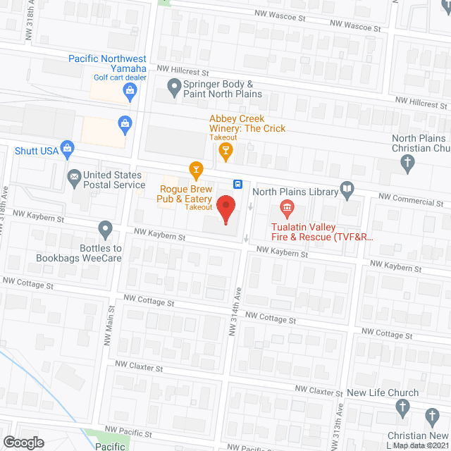 Map of the neighborhood around Fifth Avenue Plaza