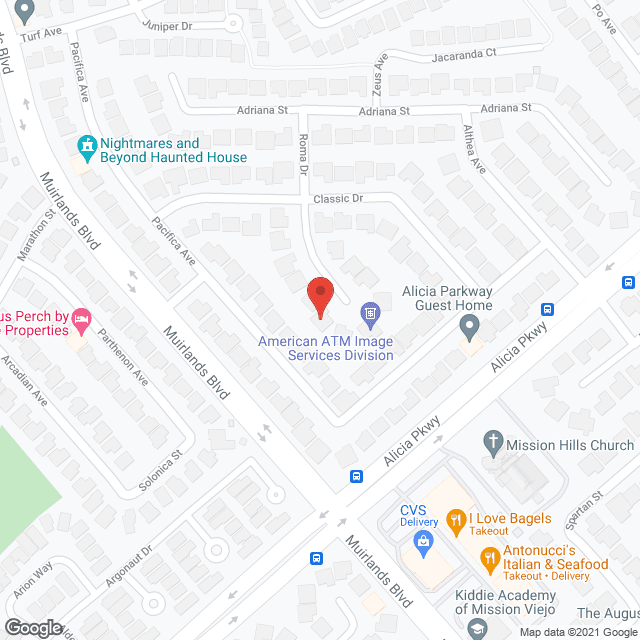 Map of the neighborhood around A Verona Court VI