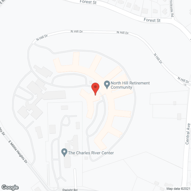 Map of the neighborhood around North Hill