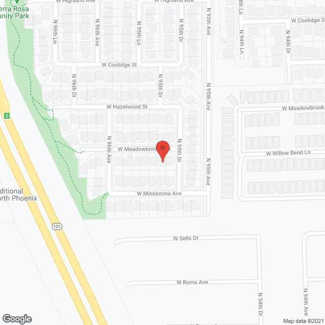 Map of the neighborhood around Loving Care Assisted Living