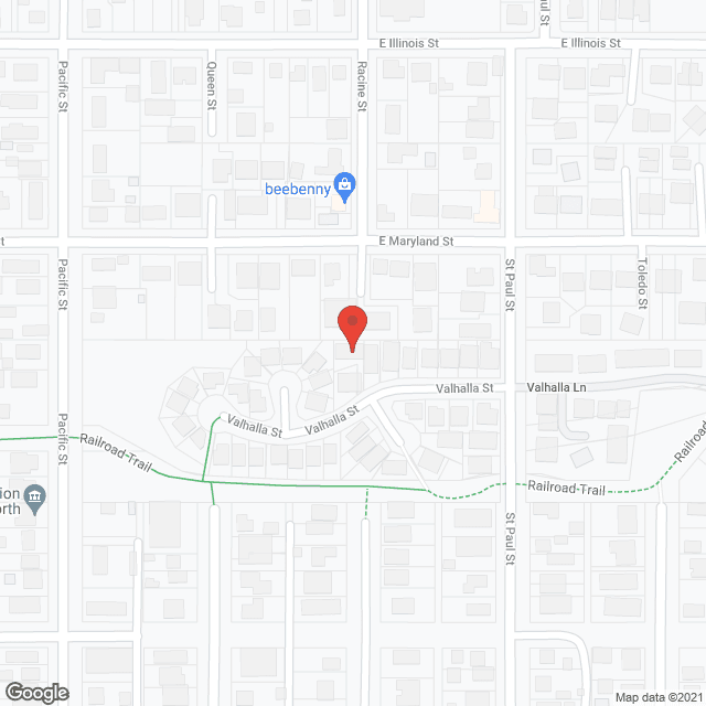 Map of the neighborhood around Lydia AFH