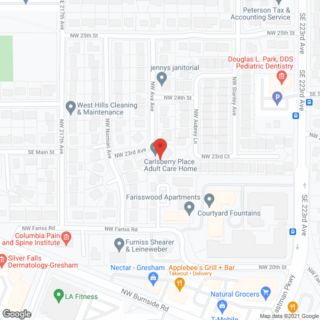 Map of the neighborhood around Carlsberry Place