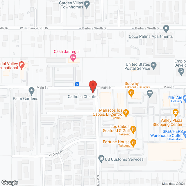 Map of the neighborhood around Desert Villas