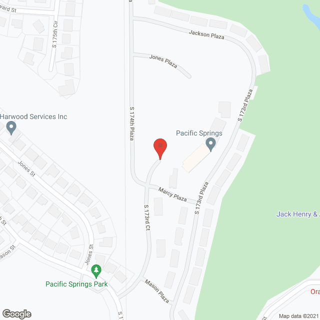 Map of the neighborhood around Pacific Springs Village