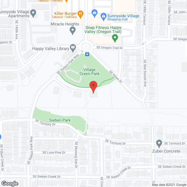 Map of the neighborhood around Love and Care ACH II