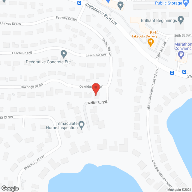 Map of the neighborhood around Breeze Meadows Inc.