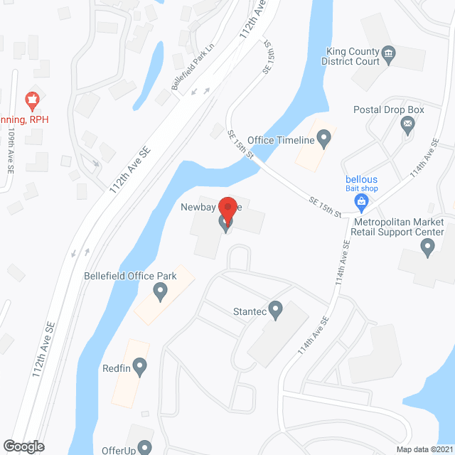 Map of the neighborhood around Village Manor of Bellevue