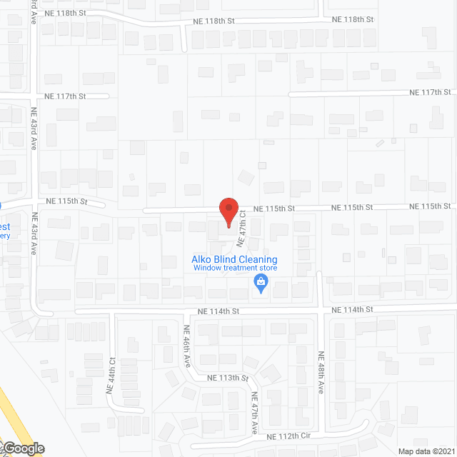 Map of the neighborhood around White Dove AFH