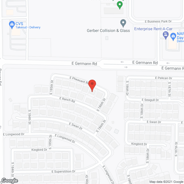 Map of the neighborhood around Palm Garden Group Homes