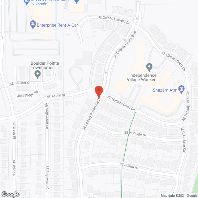 Map of the neighborhood around Legacy Pointe of Waukee