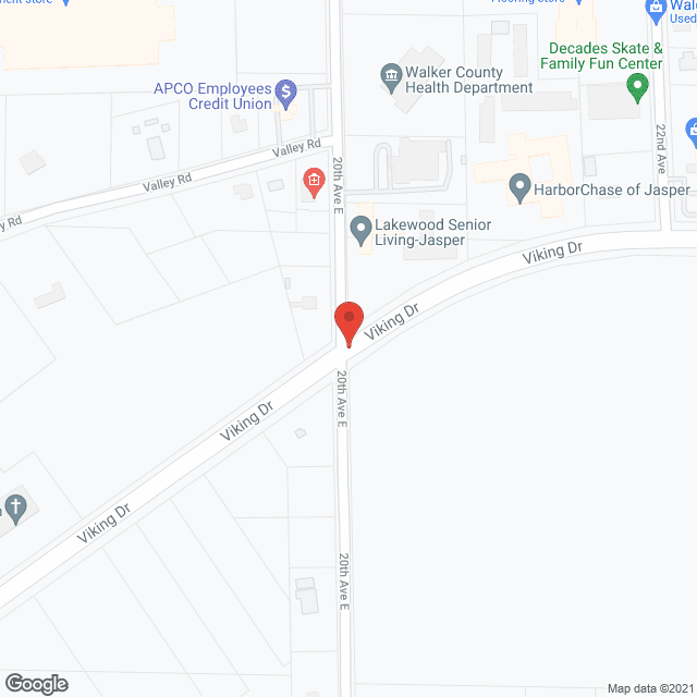 Map of the neighborhood around Lakewood Assisted Living