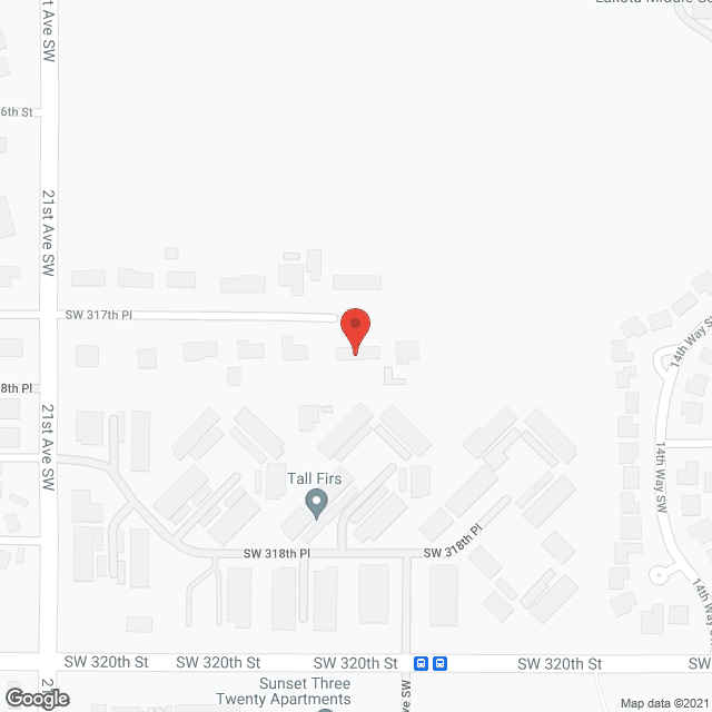 Map of the neighborhood around Carol's Country Cottages, RN