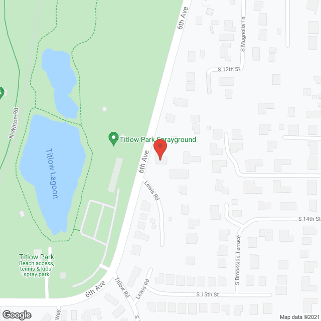 Map of the neighborhood around Caring Hands AFH II