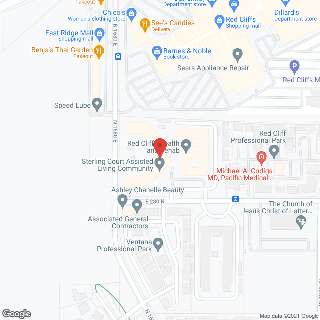 Map of the neighborhood around Sterling Court